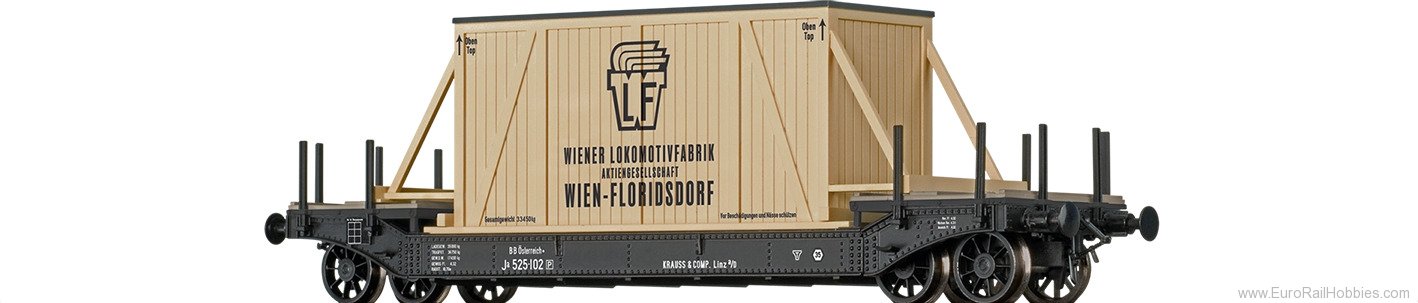 Brawa 47917 BRAWA BBO Flat Car Ja 'Wiener Lokomotivfabrik
