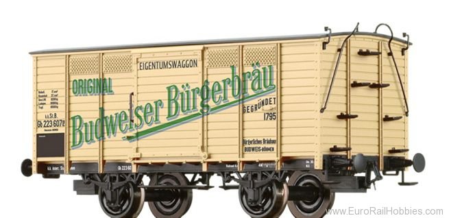 Brawa 48041 Covered Freight Car Gb Budweiser BÃ¼rgerbr
