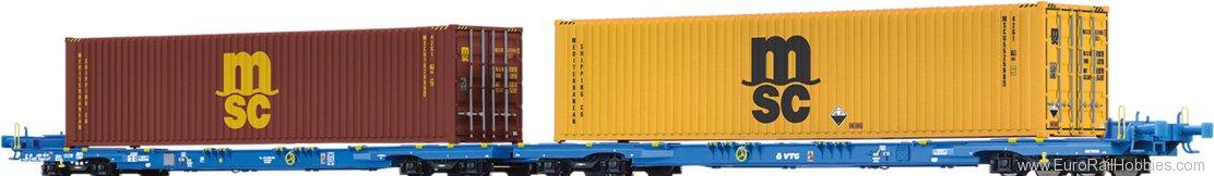 Brawa 48108 Container Car Sffggmrrss197 der VTG, loaded w