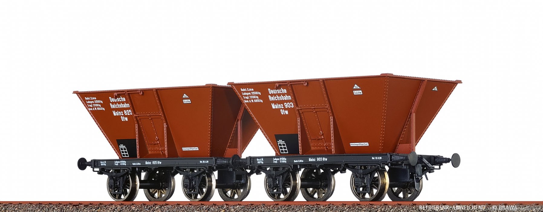 Brawa 48805 Coal Cars Otw DRG, set of 2