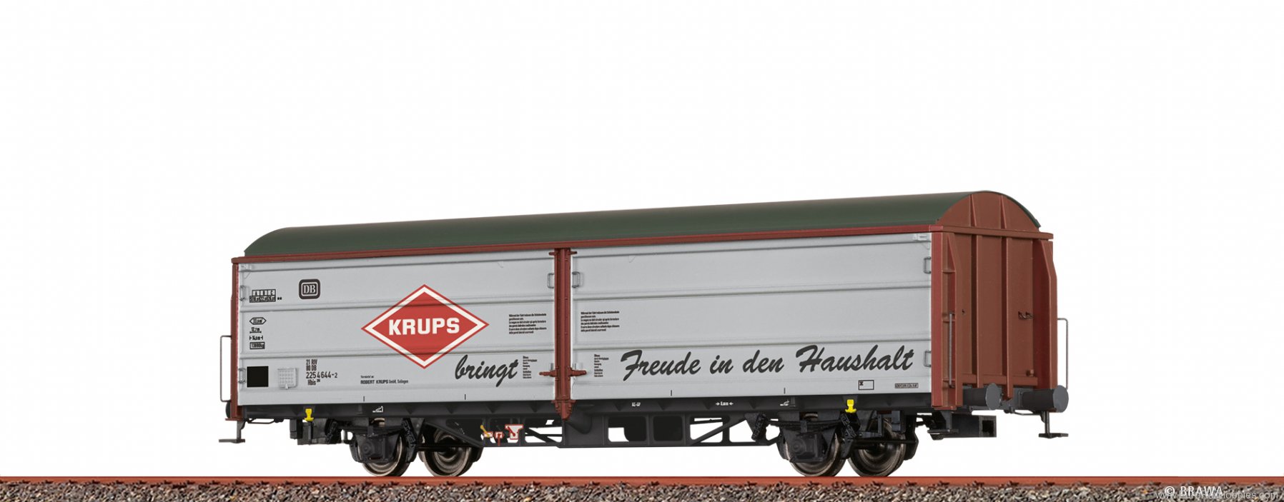 Brawa 48990 Covered Freight Car Hbis 299 KRUPS DB 