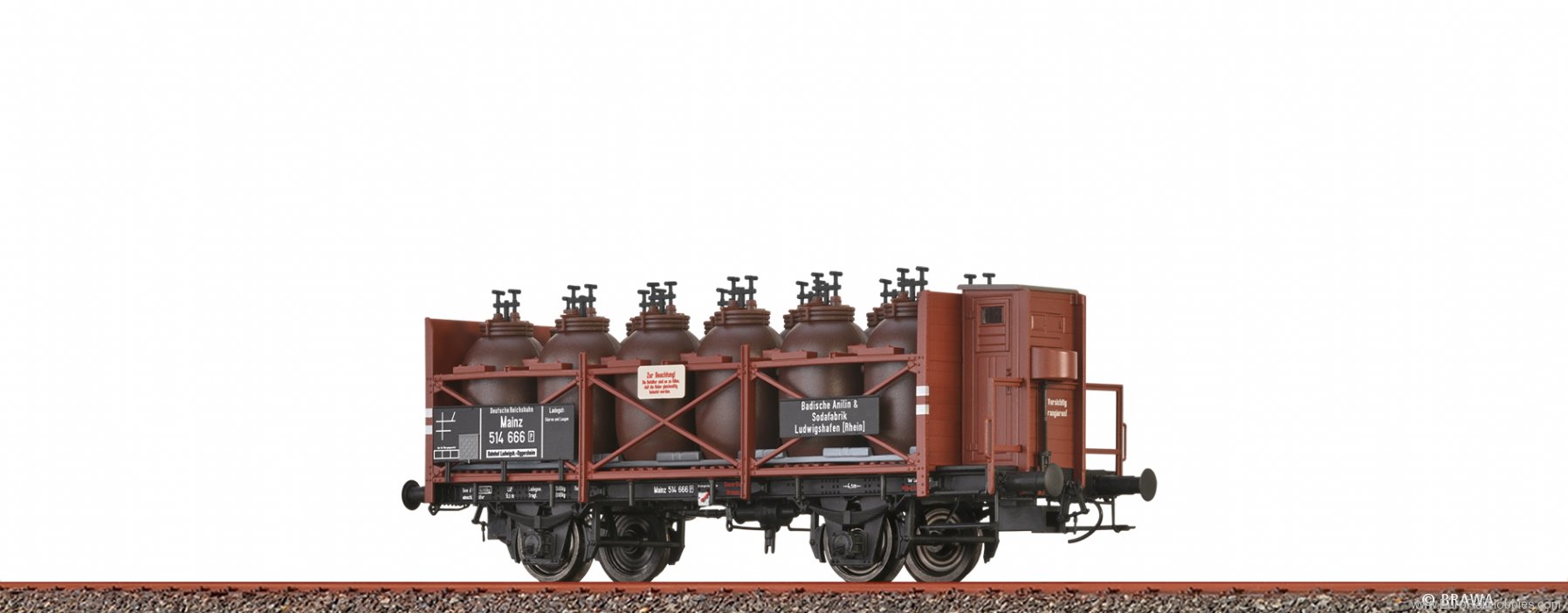 Brawa 49326 Acid Carrying Car Z [P] BASF DRG