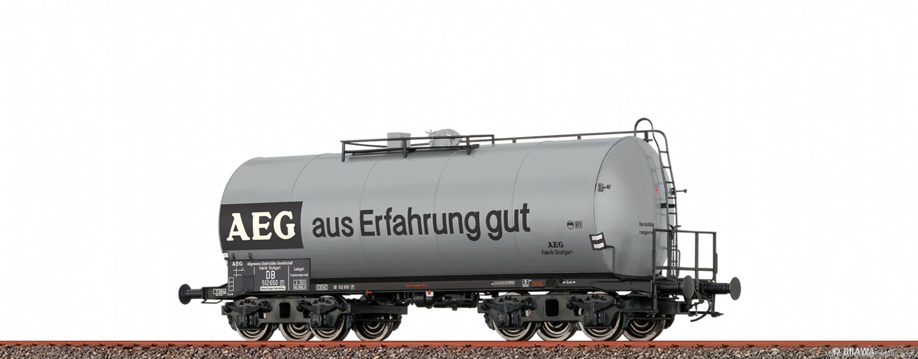 Brawa 49627 DB 4 Axle Tank Car ZZ [P] 'AEG'