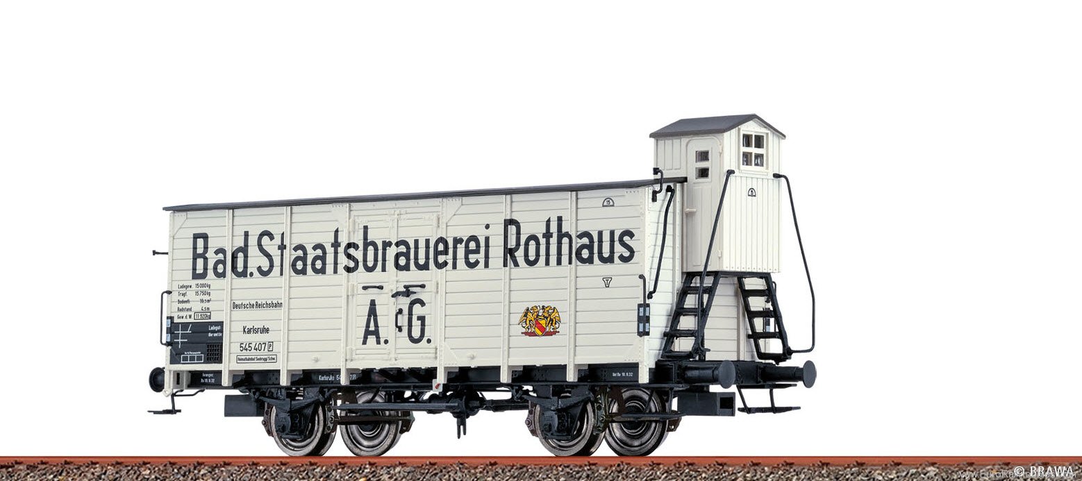 Brawa 49815 DRG Rothaus Beer Car G10 - 'Dortmund Intermod
