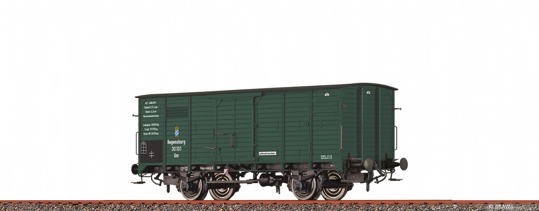 Brawa 49819 K.Bay.Sts.B. Freight Car G 10
