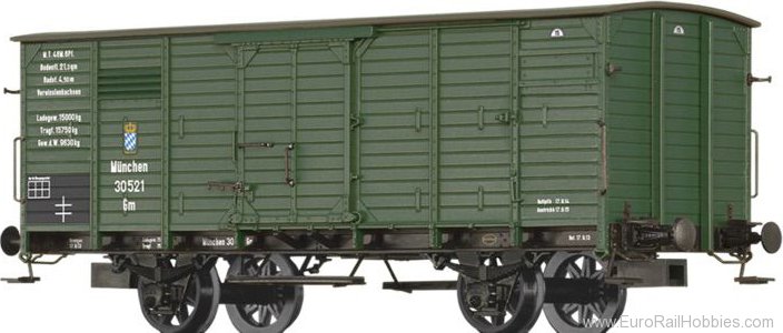 Brawa 49825 Covered Freight Car Gm K.Bay.Sts.B.