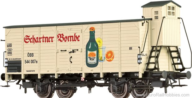 Brawa 49831 Covered Freight Car G10 Schartner Bombe ÃB