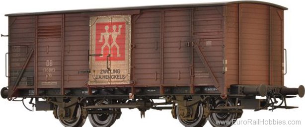 Brawa 49857 DB COVERED FREIGHT WAGON G10 'TWIN' Road # 13