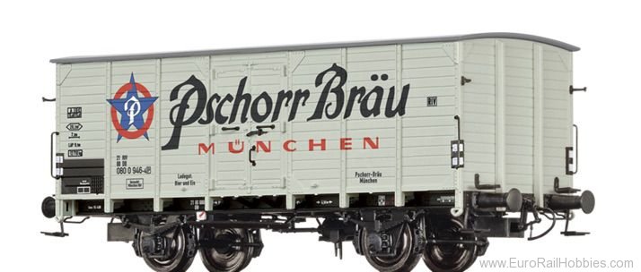 Brawa 49860 Covered Freight Car Pschorr BrÃ¤u DB