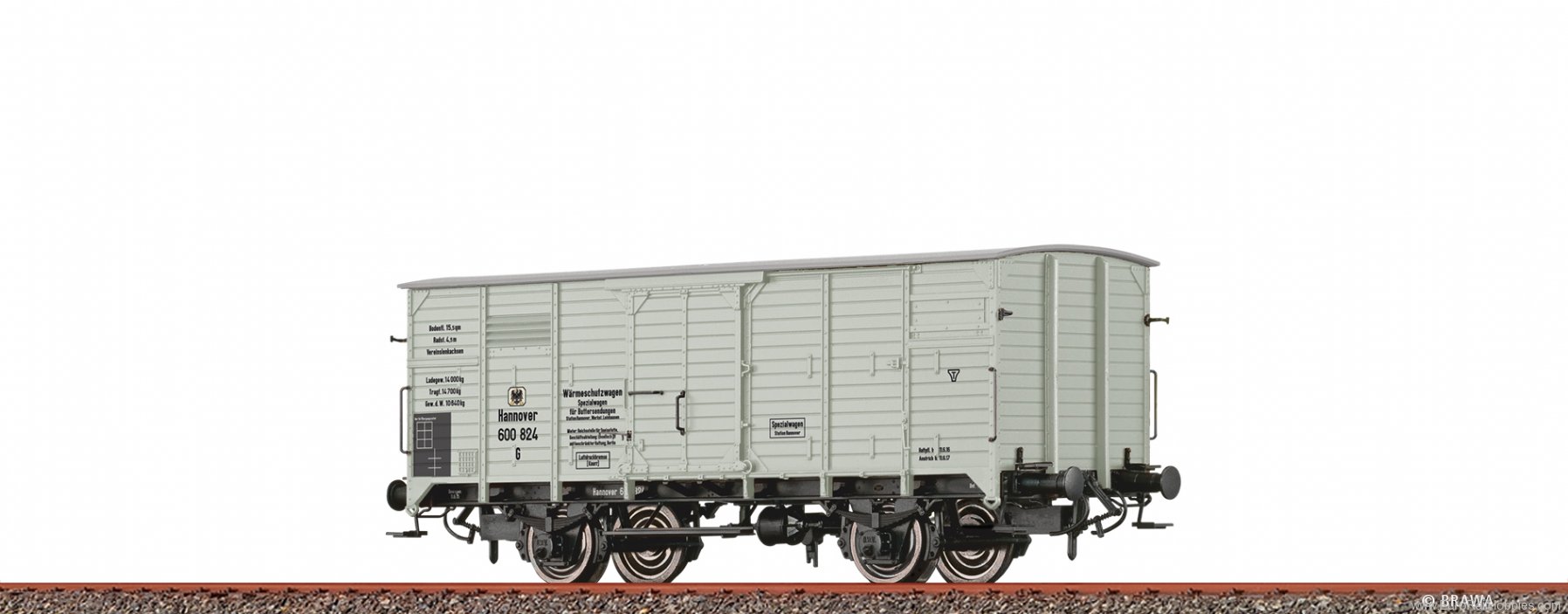 Brawa 49882 Insulated Box Car G K.P.E.V.