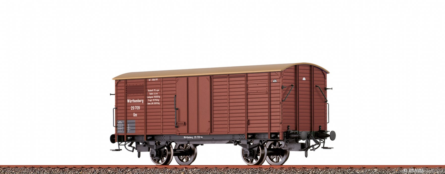 Brawa 49884 Covered Freight Car Gm K.W.St.E.