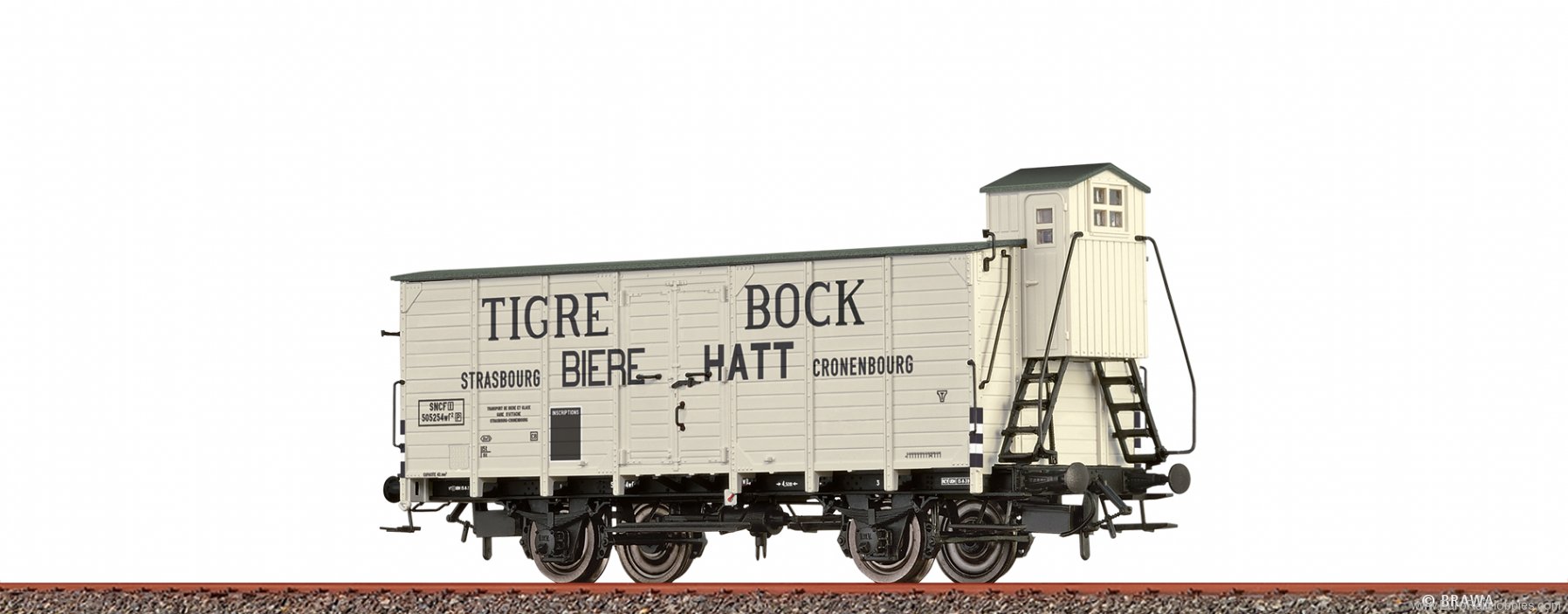 Brawa 49887 Beer Car G10 Tigre Bock SNCF