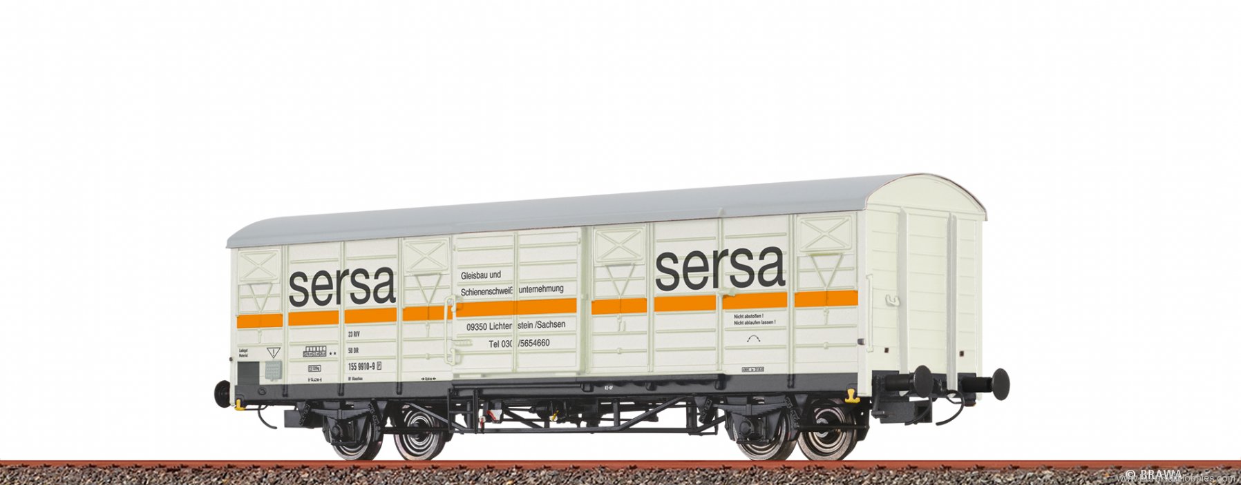 Brawa 49924 Covered Freight Car Gbs sersa DR