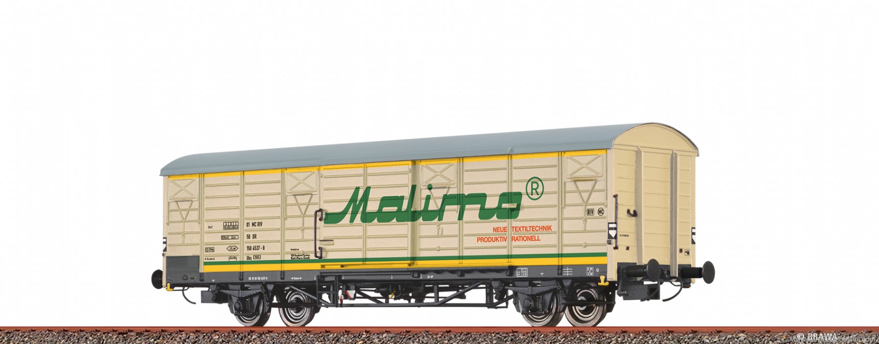 Brawa 49929 Covered Freight Car Gbs Malimo DR