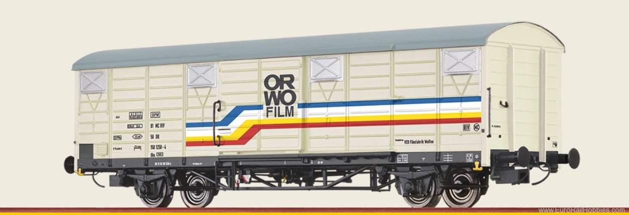 Brawa 49933 DR Covered freight car gbs [1500] 'ORWO' Road