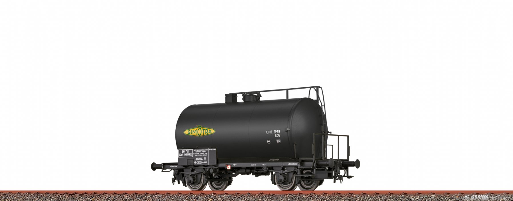 Brawa 50014 Tank Car SCwf Simotra SNCF (Factory Sold Out)