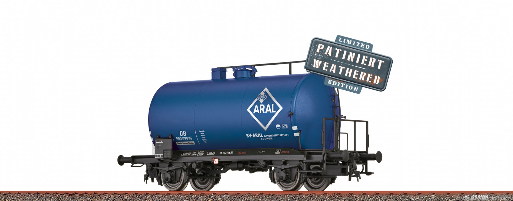 Brawa 50036 DB Tank Car Z [P] âARALâ Weathered 