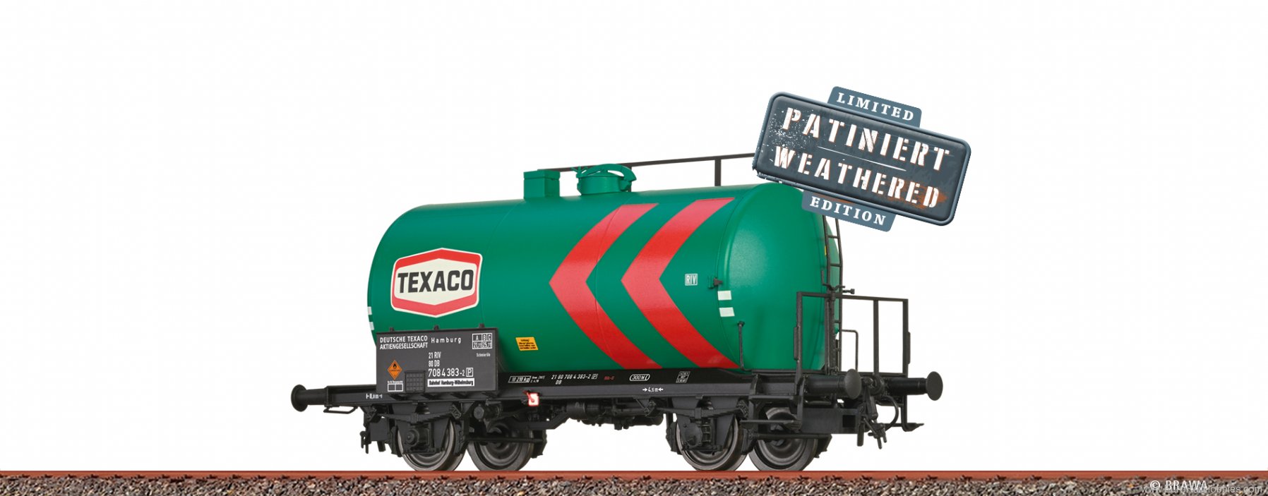 Brawa 50039 DB Tank Car Z [P] âTEXACOâ Weathere