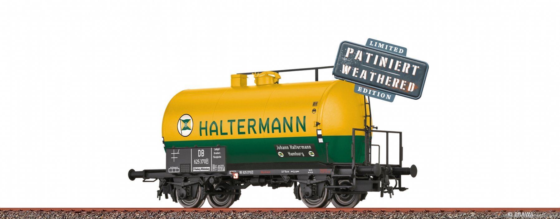 Brawa 50042 DB Tank Car Z [P] âHaltermannâ Weat