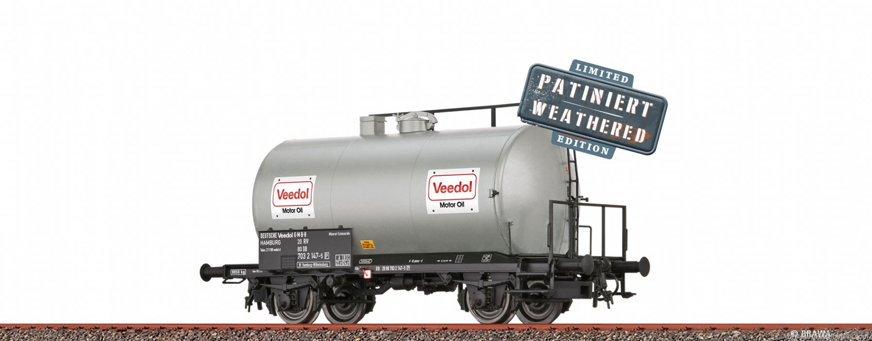 Brawa 50045 DB Tank Car Z [P] âVeedolâ Weathere