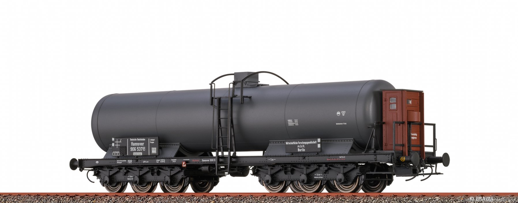 Brawa 50087 Gas Tank Car 6-axle ZZd Wifo Berlin DRG