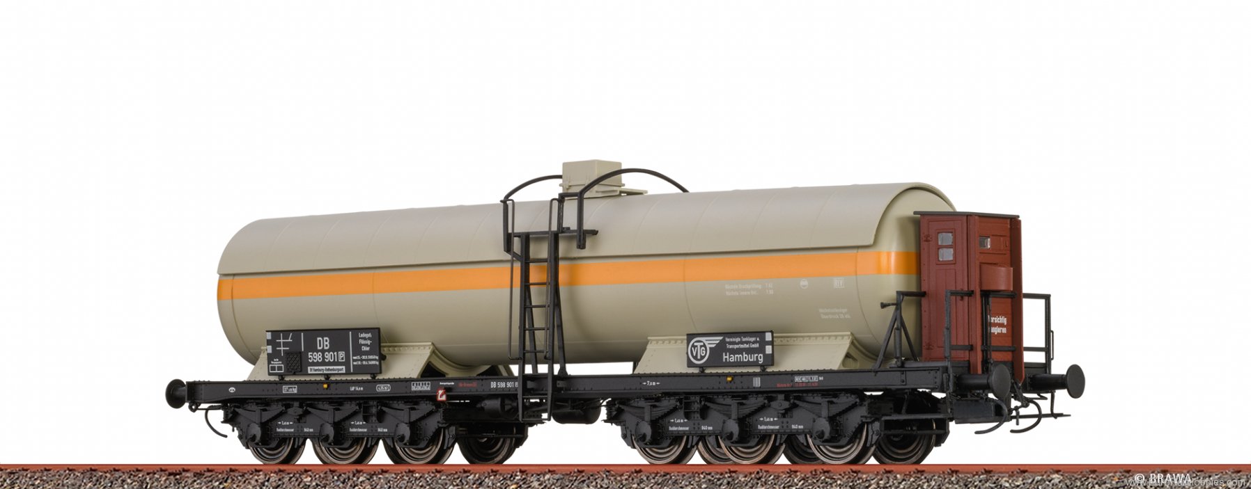 Brawa 50091 Gas Tank Car 6-axle ZZd VTG DB