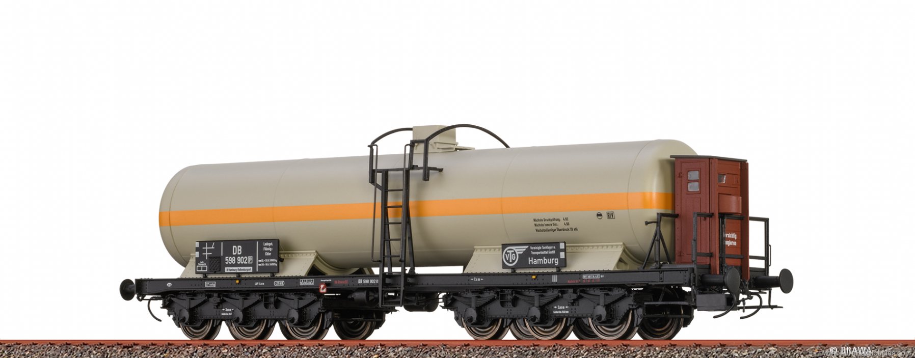 Brawa 50092 Gas Tank Car 6-axle ZZd VTG DB