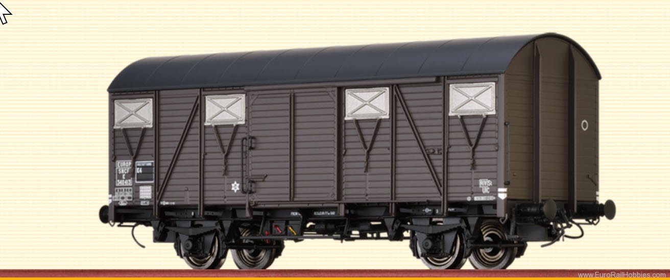 Brawa 50109 Covered Freight Car K EUROP SNCF