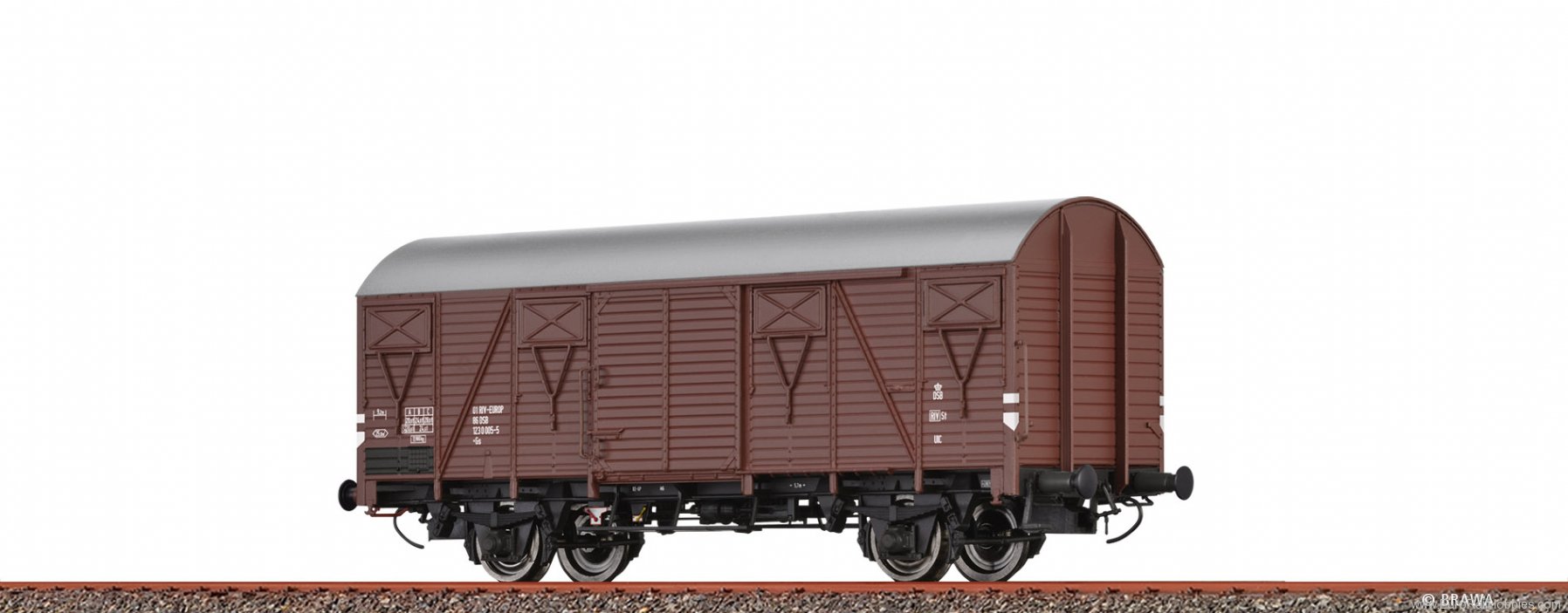 Brawa 50124 Covered Freight Car Gs EUROP DSB