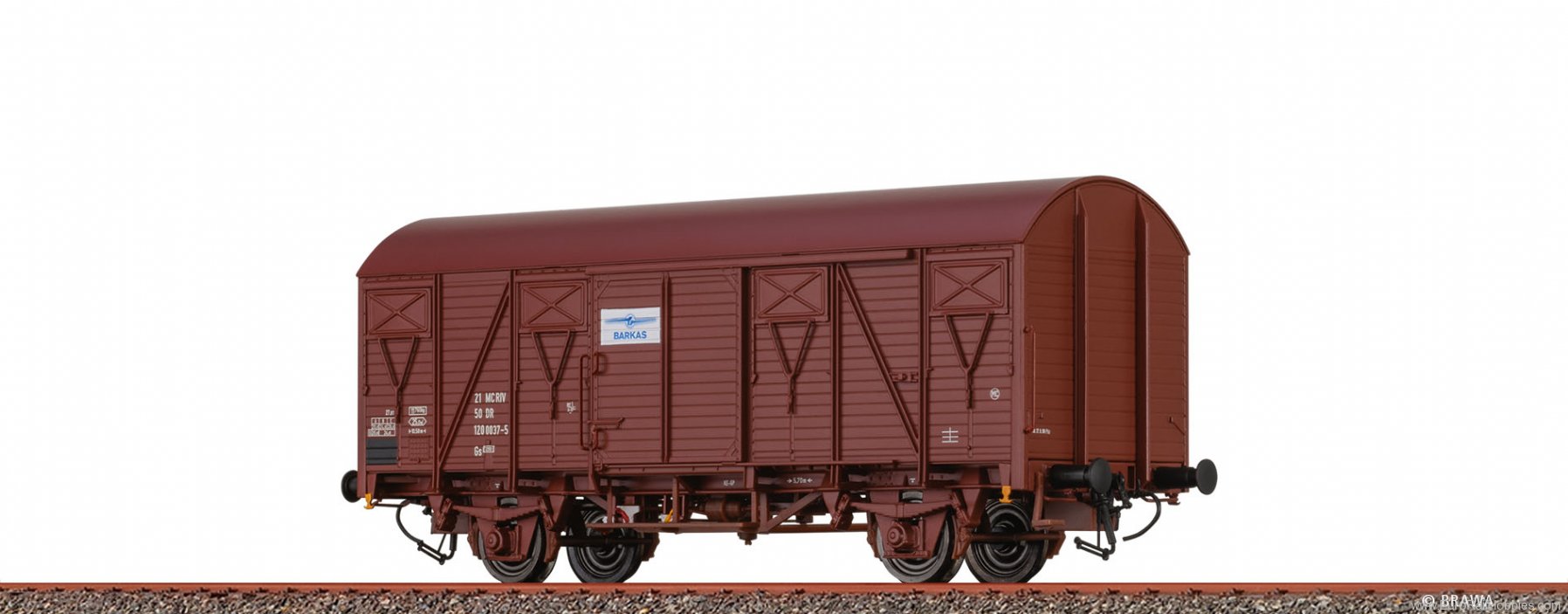 Brawa 50147 Covered Freight Car Gs[1200] Barkas DR