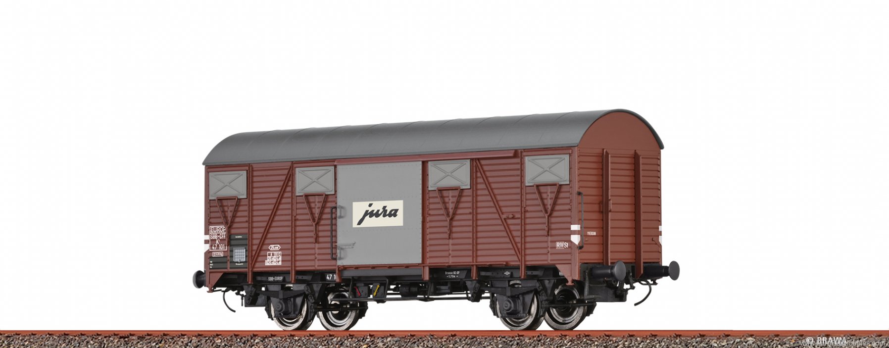 Brawa 50148 Covered Freight Car K4 Jura SBB