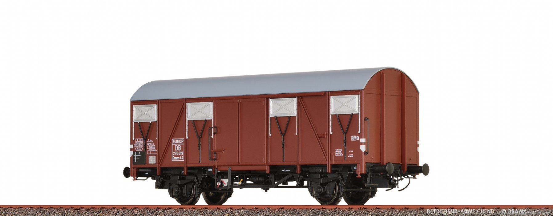 Brawa 50150 Covered Freight Car Gmms44 EUROP DB