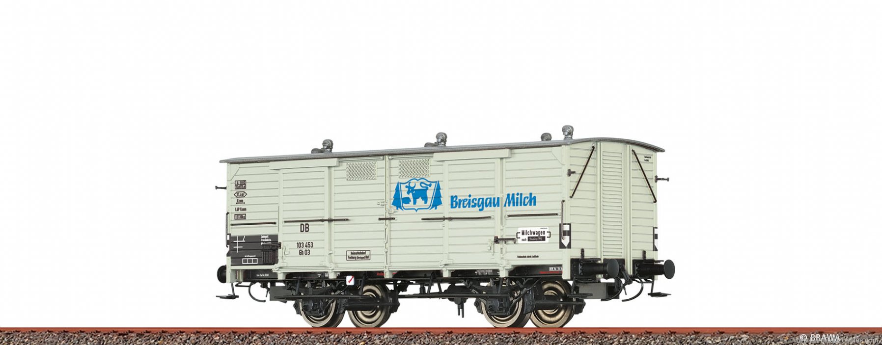 Brawa 50359 DB Milk Car Gh03 Breisgau Milch