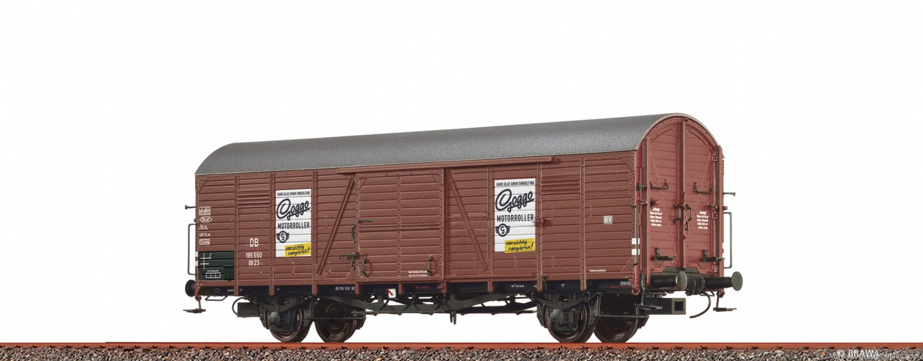 Brawa 50462 Covered Freight Car Glt 23 Goggo DB