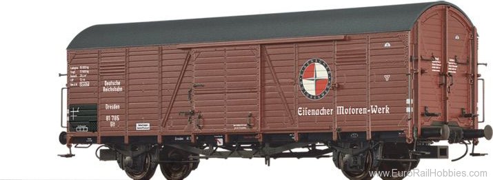 Brawa 50463 DR Covered Freight Car Glt Eisenacher Motoren