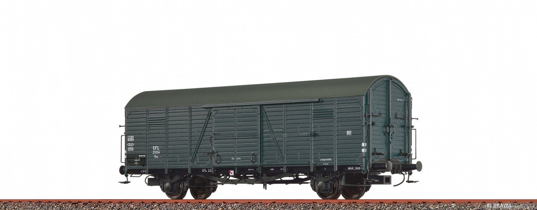 Brawa 50498 Covered Freight Car Kuw CFL