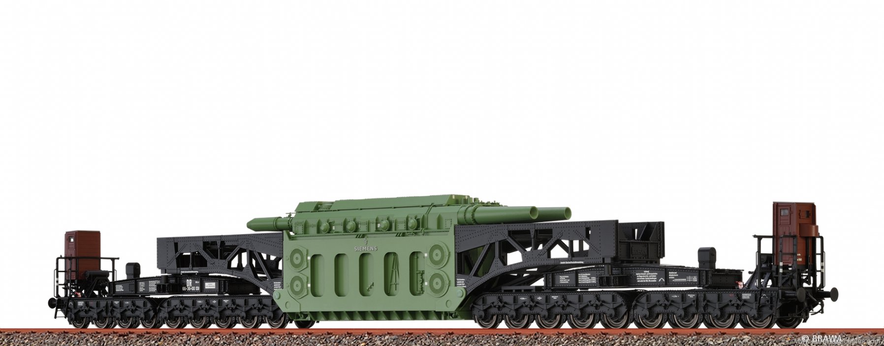 Brawa 50513 Heavy Duty Freight Car SSt DR (Marklin AC Whe