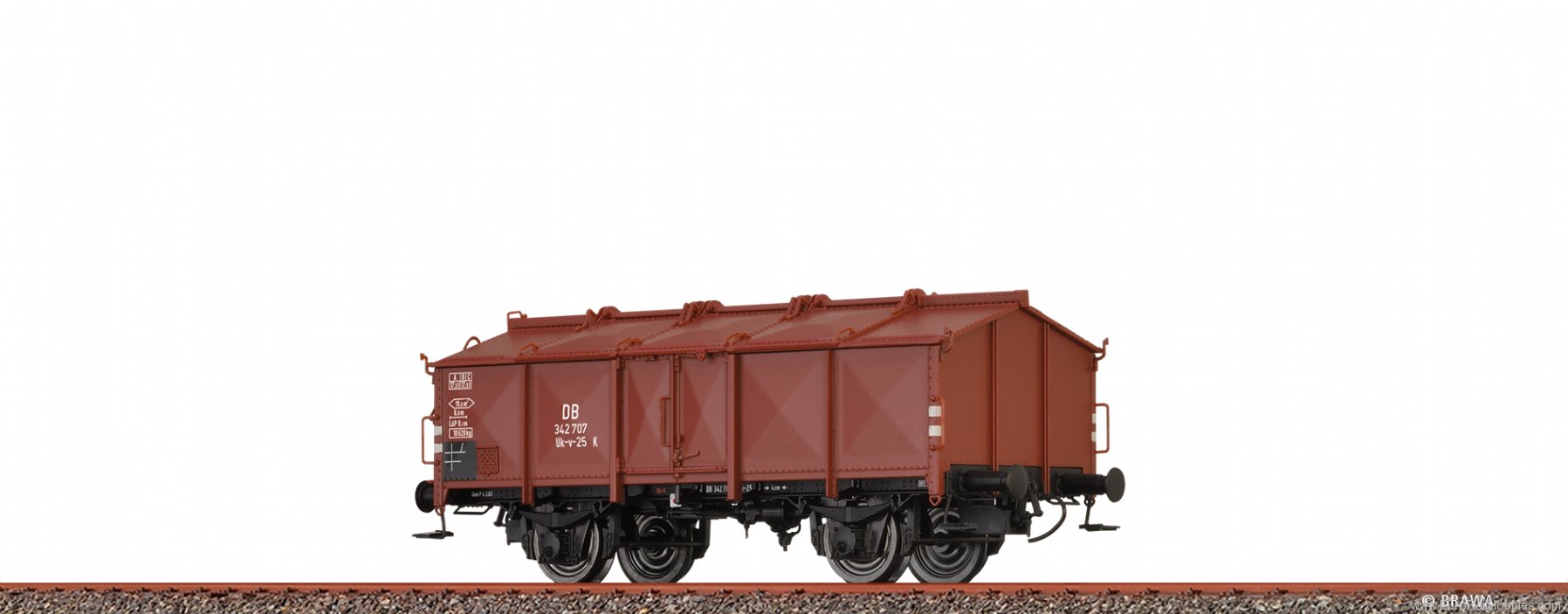 Brawa 50543 Lidded Freight Car Uk-v 25 DB