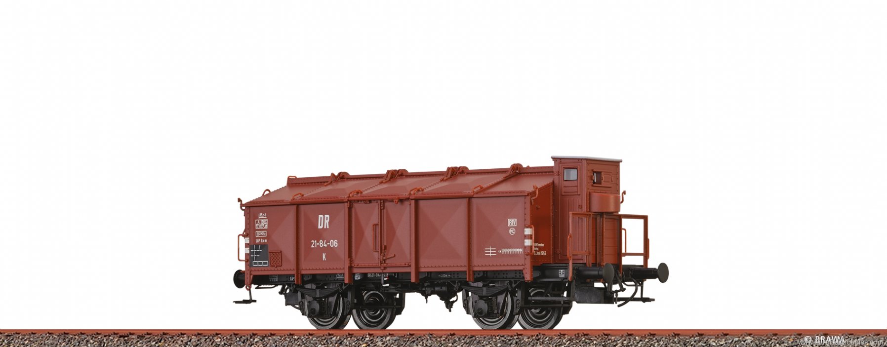Brawa 50546 Lidded Freight Car K DR