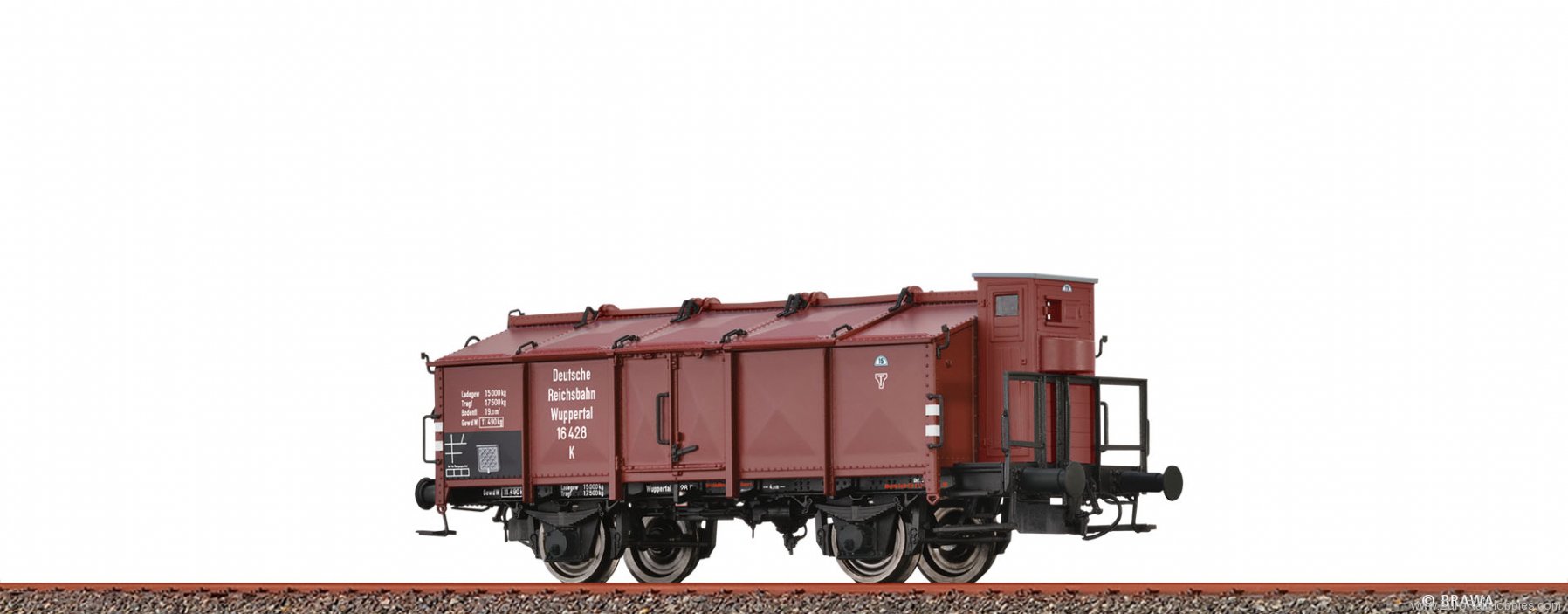 Brawa 50551 Lidded Freight Car K DRG