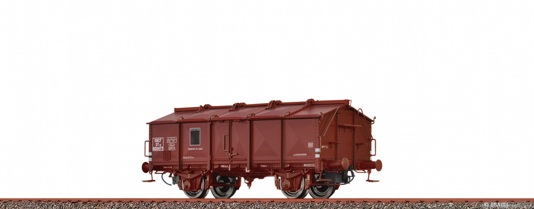 Brawa 50555 Lidded Freight Car STw SNCF