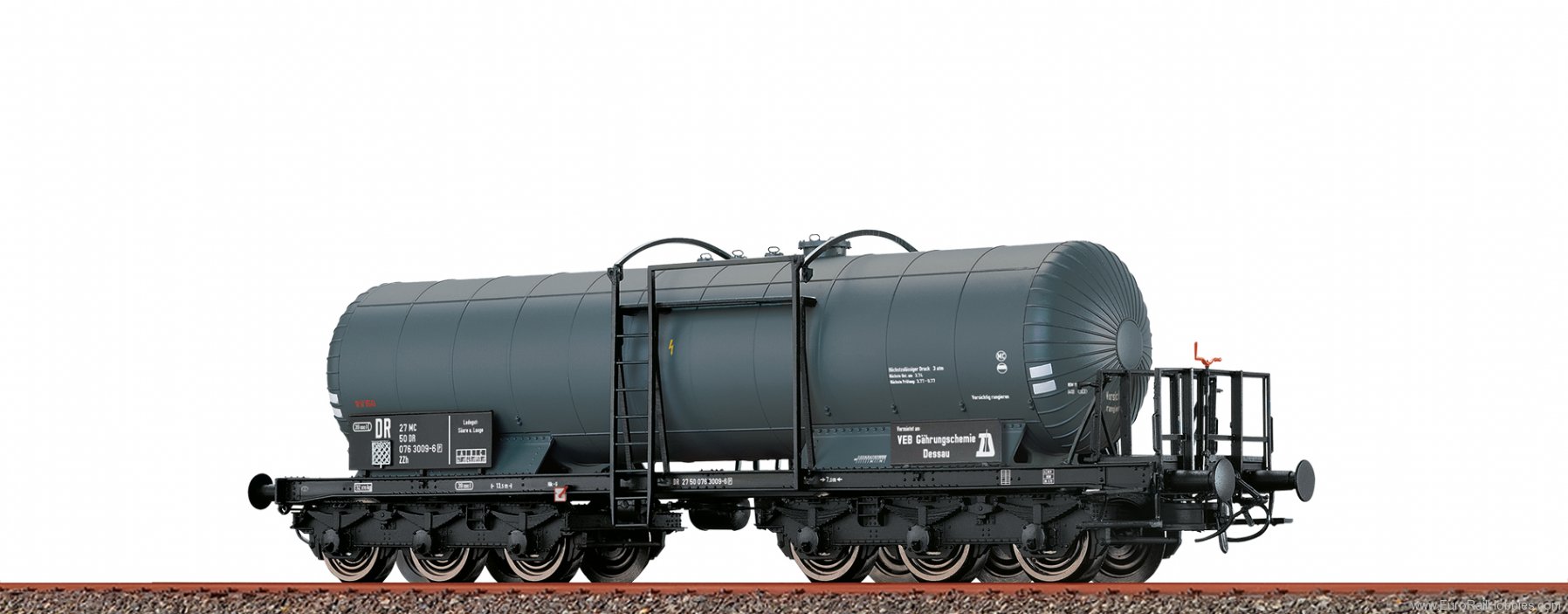 Brawa 50560 Tank Car 6-axle VEB GÃ¤hrungschemie Dessau 