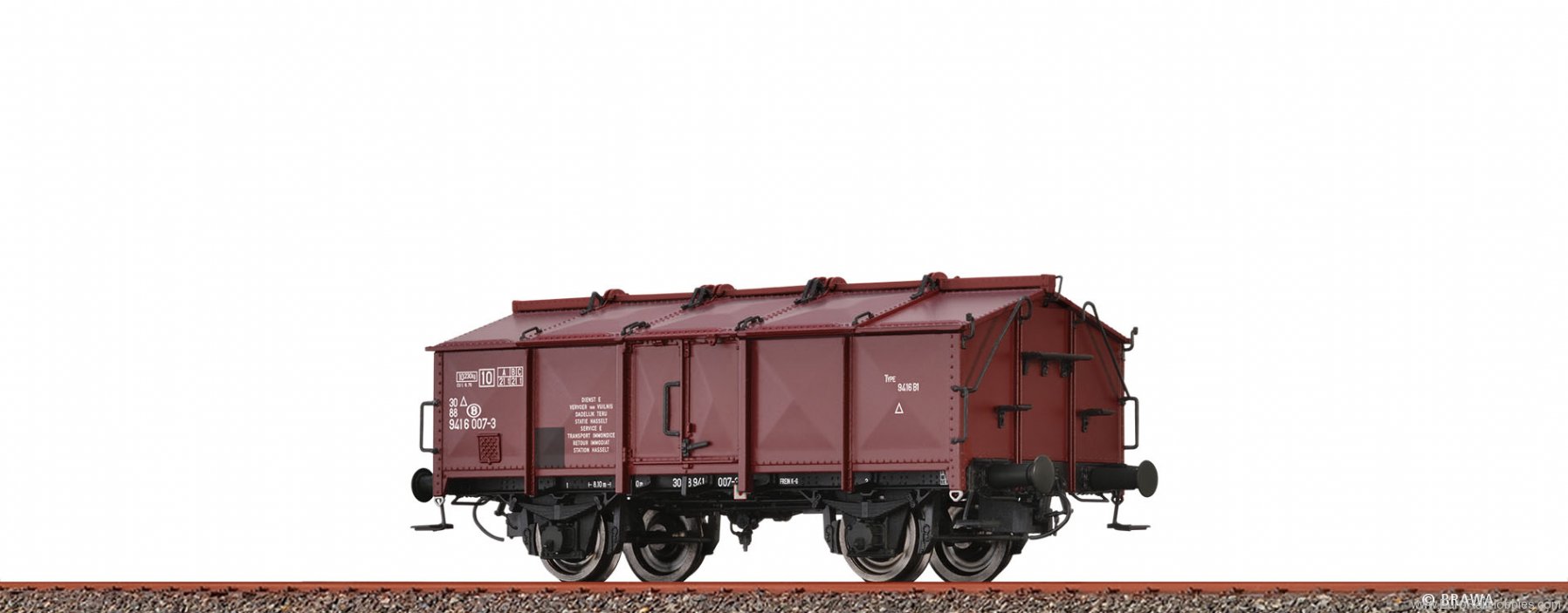 Brawa 50569 Lidded Freight Car K SNCB