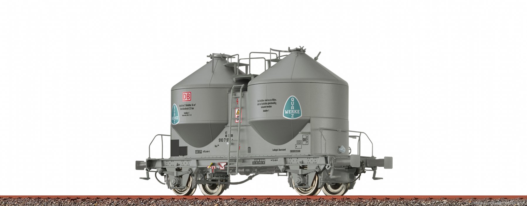 Brawa 50575 Special Freight Car Ucs909 Quarzwerke DB AG R