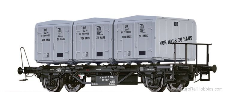 Brawa 50600 Container Car Lbs 577 DB, with Ekrt 212 Von H