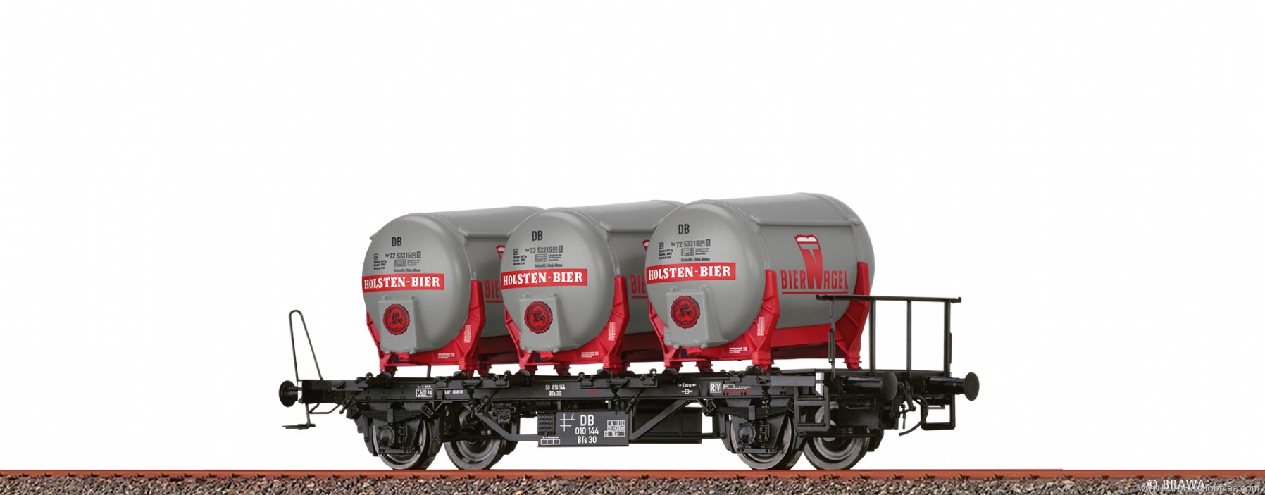 Brawa 50605 Container Car BTs 30 DB, with Ddikr 621 Holst