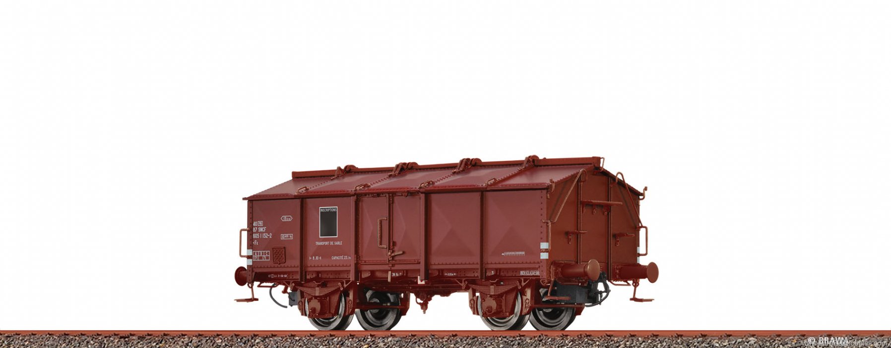 Brawa 50643 Lidded Freight Car Fk SNCF