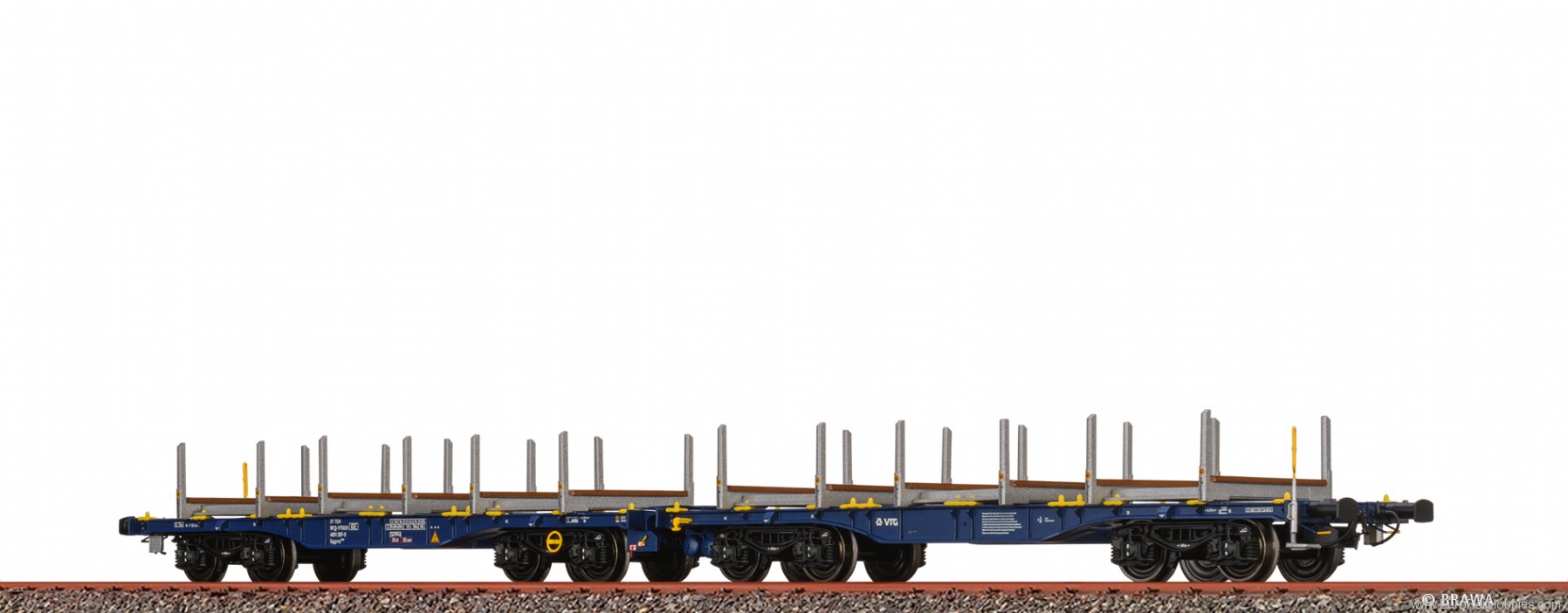 Brawa 50666 Flat Car Sggrrs VTG