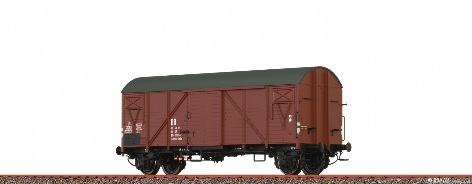 Brawa 50726 Covered Freight Car Gmhs DR