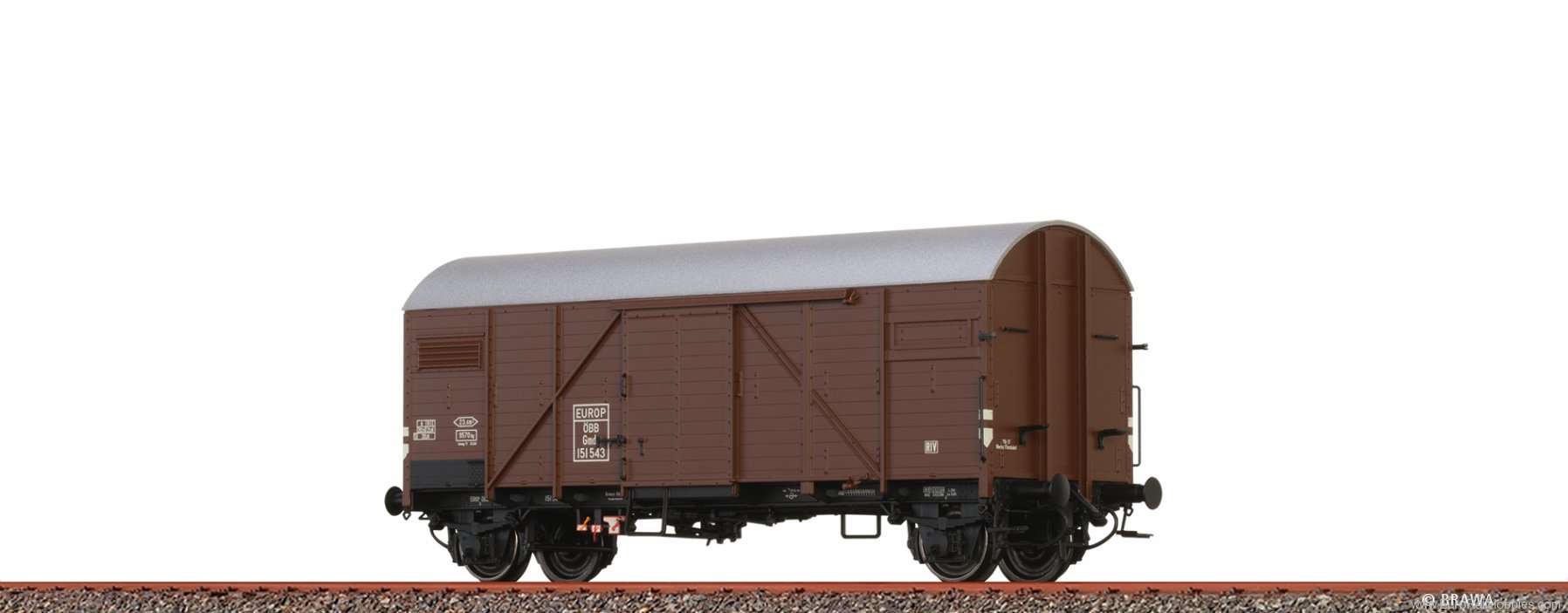 Brawa 50727 Covered Freight Car Gmds ÃBB